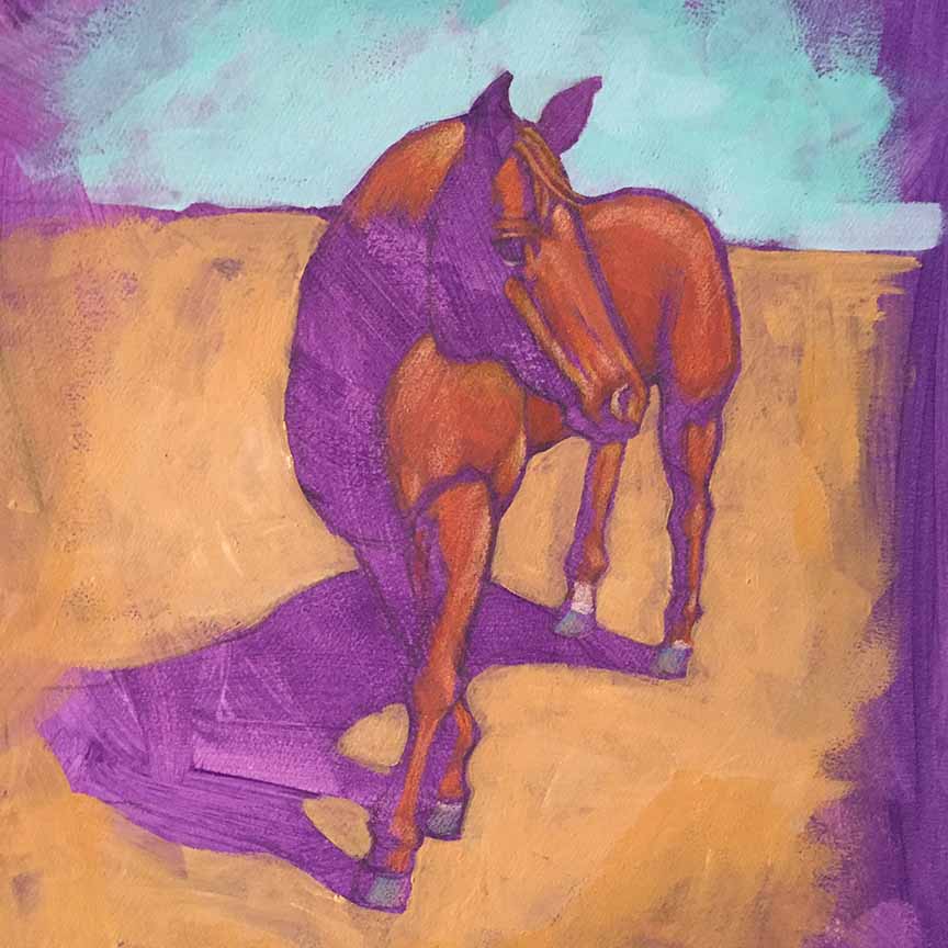 BH – 2 Purple Horse b18901 © Benjamin Hummel