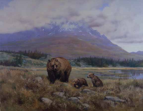 JSL – 1Wildlife – Watchful Mother – Brown Bear © John Seerey-Lester
