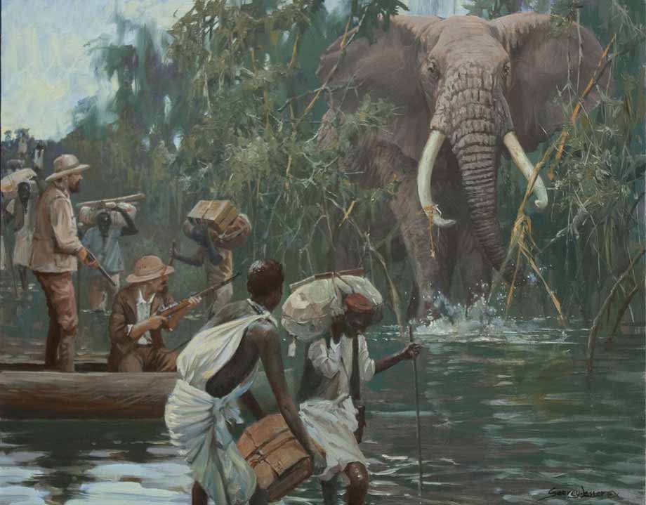 JSL – Historic Hunts, Africa – Water Hazzard © John Seerey-Lester