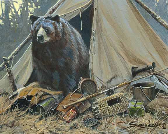 JSL – Historic Hunts, North America – Elizabeth’s Bear Study © John Seerey-Lester