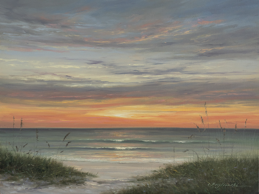 MF – Gentle Waves at Sunset 23014 © Martin Figlinski