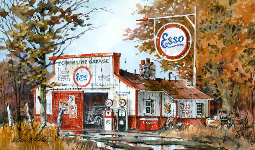 WB – Esso Garage © William Biddle