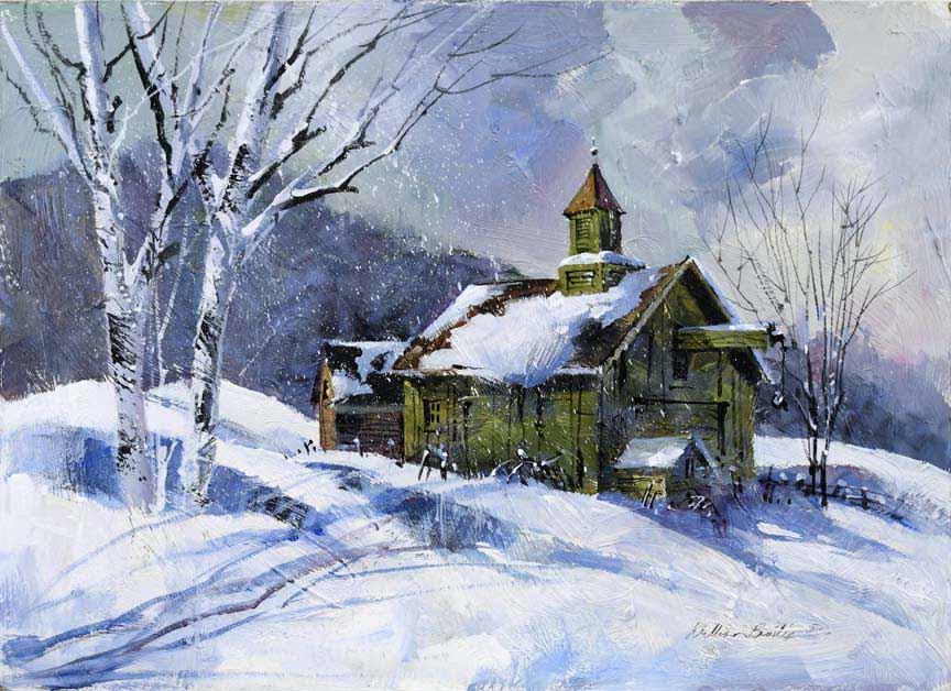 WB – Old Winter Schoolhouse 7151 © William Biddle