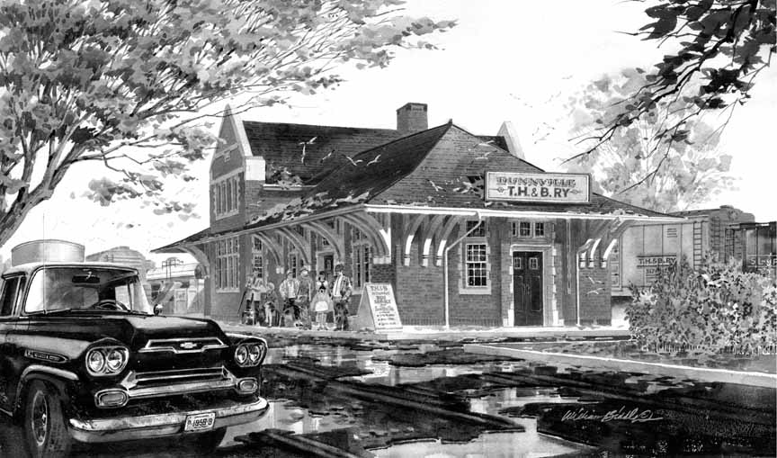 WB – TH and B Station BW © William Biddle