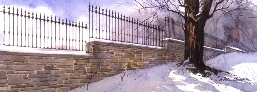 WB – Winter Fence Line © William Biddle