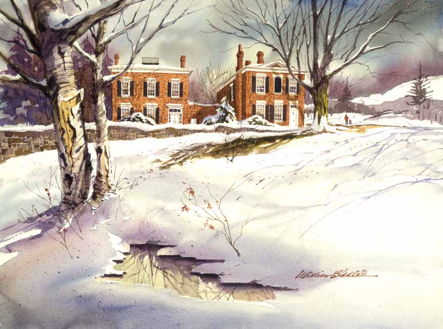 WB – Winter in Oakville WB1704 © William Biddle