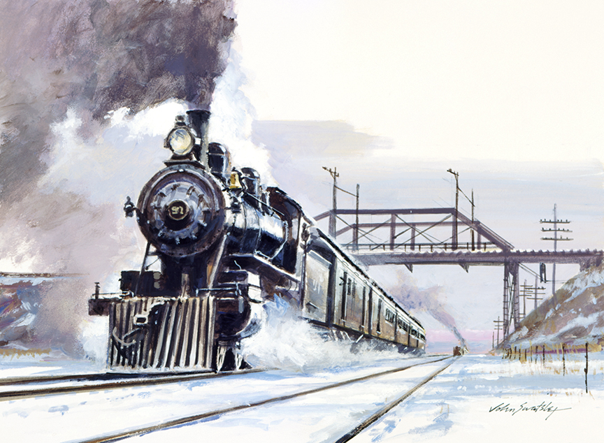 WRSH – 1890’s Railway Mail Train – Engine, Cars by John Swatsley B11423 © Wind River Studios Holdings, LLC