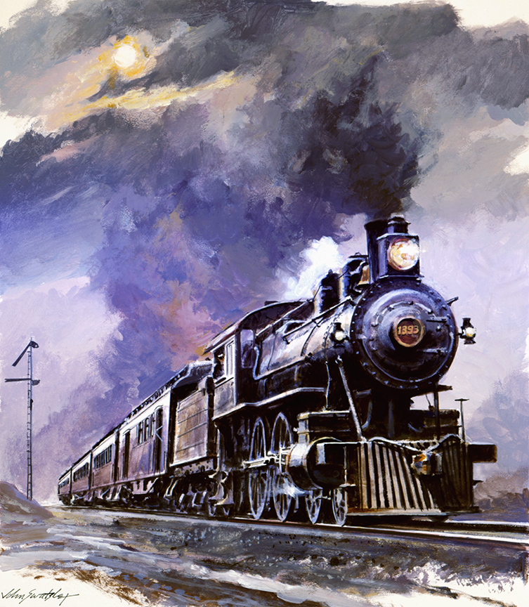 WRSH – 1890’s Railway Mail Train – Engine, Cars by John Swatsley B11426 © Wind River Studios Holdings, LLC