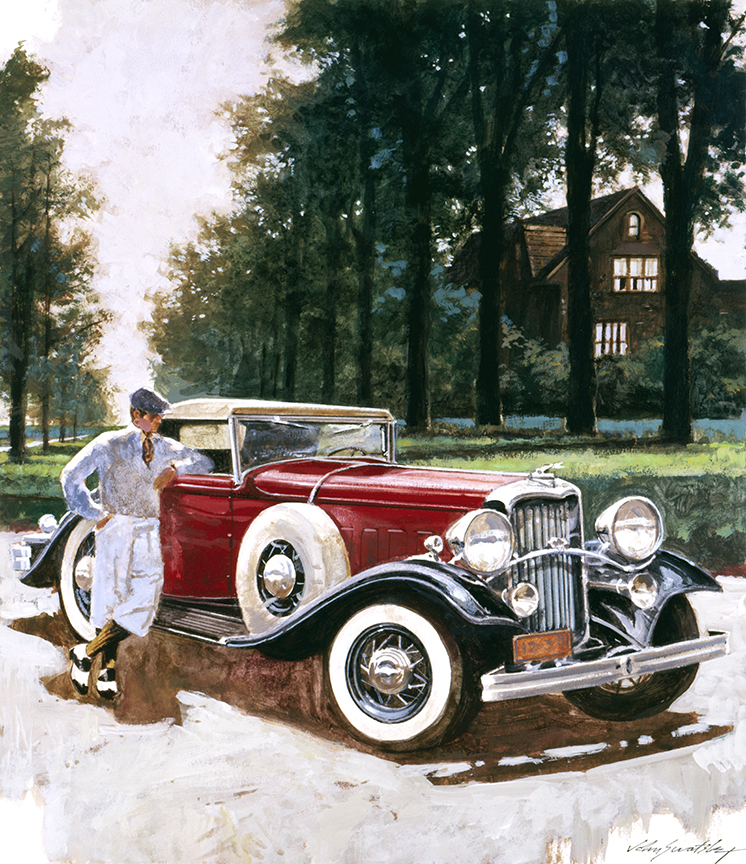 WRSH – 1932 Lincoln LeBaron Convertible Coupe by John Swatsley B11925 © Wind River Studios Holdings, LLC