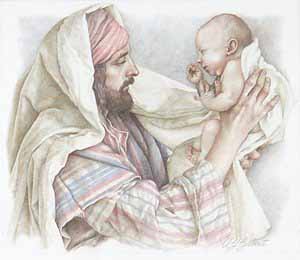 WRSH – Christmas – Joseph with Baby Jesus by Gilbert B08899 © Wind River Studios Holdings, LLC