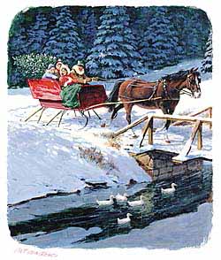 WRSH – Christmas – Sleigh Ride to Get Tree by Crawford B07414 © Wind River Studios Holdings, LLC