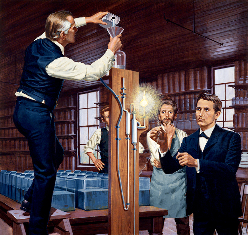 WRSH – Edison Invents the Electric Light by Ed Vebell B05695 © Wind River Studios Holdings, LLC