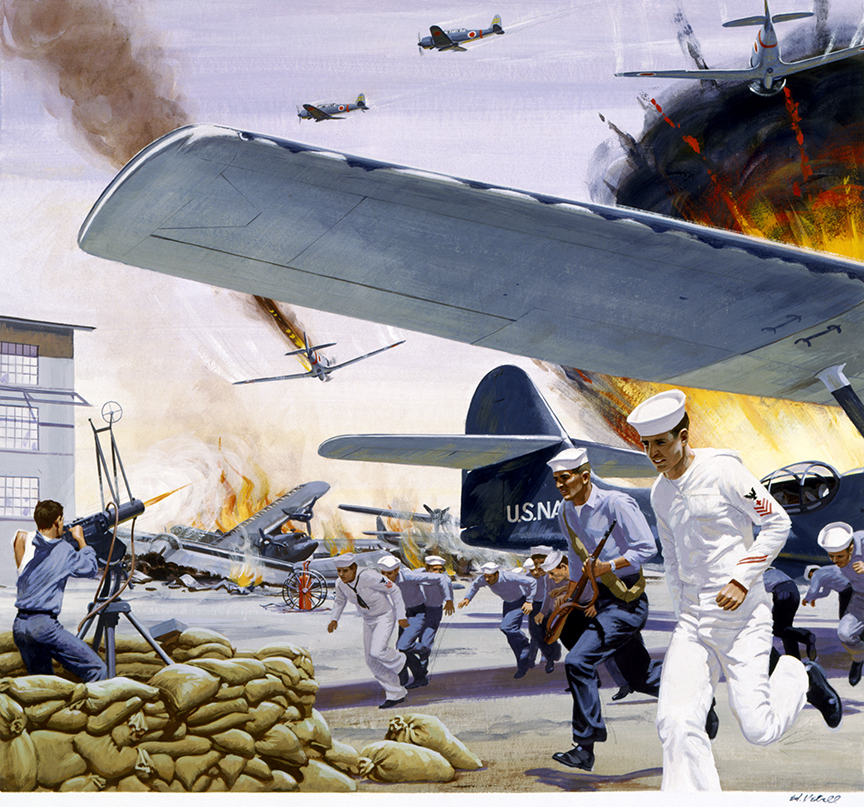 WRSH – Japan Attacks Pearl Harbor by Ed Vebell B06798 © Wind River Studios Holdings, LLC