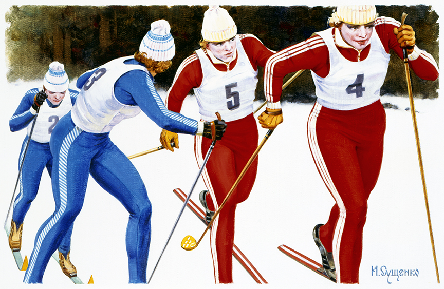 WRSH – Olympics – Relay Cross Country Skiing by Ivan Akimovich Sushchenko B13521 © Wind River Studios Holdings, LLC