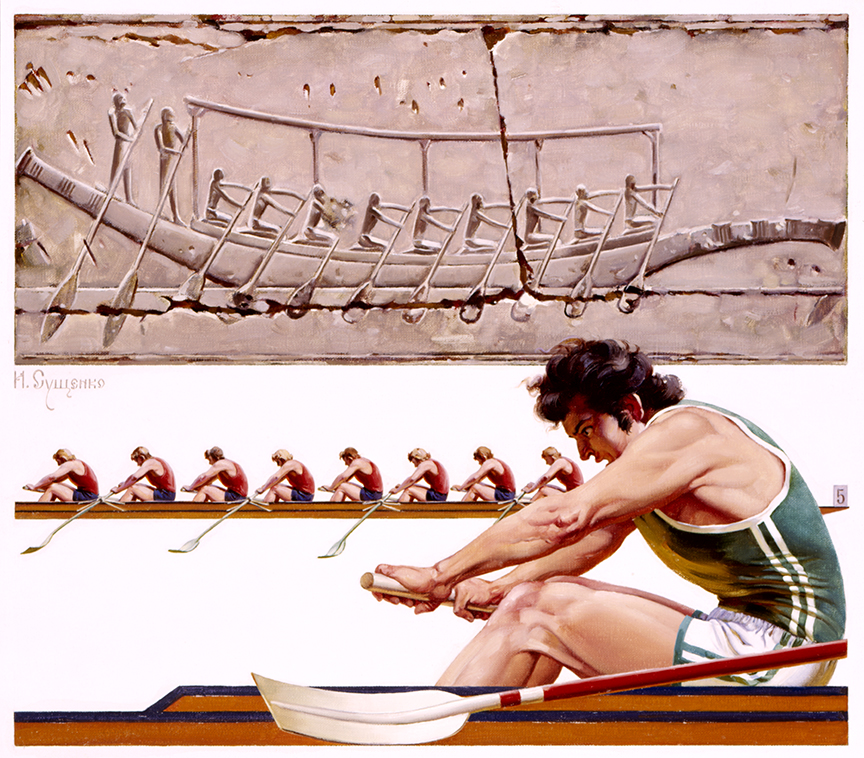 WRSH – Olympics – Rowing (Eight Oars) by Ivan Akimovich Sushchenko B11354 © Wind River Studios Holdings, LLC