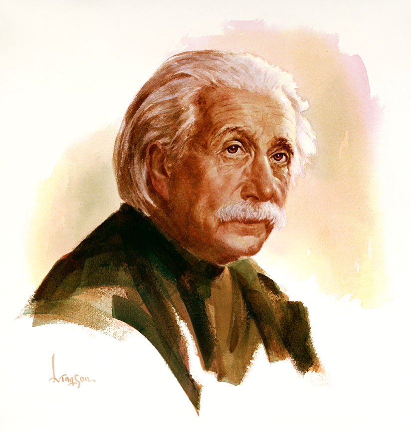 WRSH – Portraits – Albert Einstein by Lyle Tayson B05396 © Wind River Studios Holdings, LLC