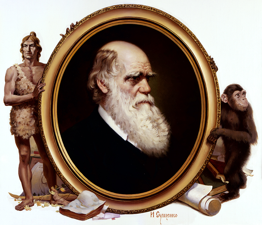 WRSH – Portraits – Charles Darwin by Ivan Akimovich Sushchenko B10749 © Wind River Studios Holdings, LLC