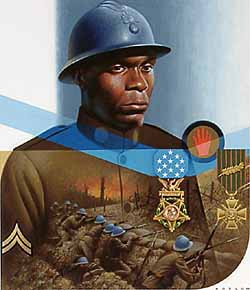 WRSH – Portraits – Corporal Freddie Stowers by Howard Koslow B13454 © Wind River Studios Holdings, LLC