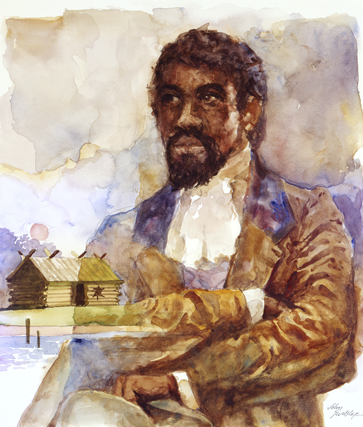 WRSH – Portraits – Jean Baptiste Point Dusable – Founder II by John Swatsley B10895 © Wind River Studios Holdings, LLC