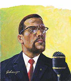 WRSH – Portraits – Malcolm X by George Sottung B16289 © Wind River Studios Holdings, LLC