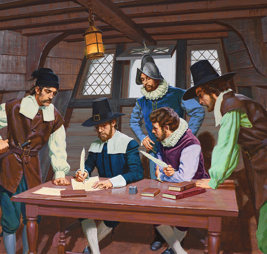 WRSH – Signing of the Mayflower Compact by Ed Vebell B05710 © Wind River Studios Holdings, LLC