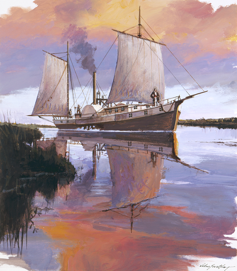 WRSH – Steamboat New Orleans 1812 by John Swatsley B11901 © Wind River Studios Holdings, LLC