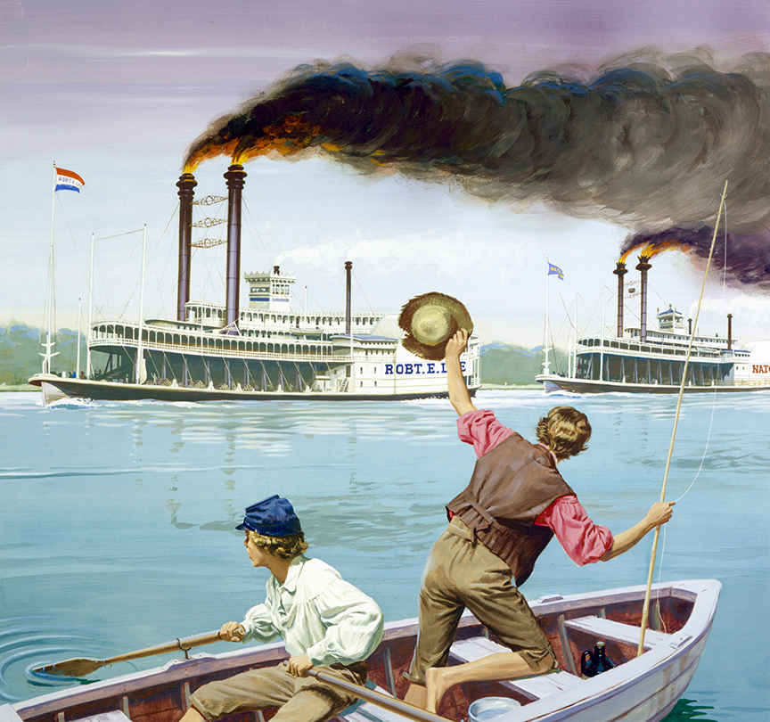 WRSH – Steamboat Race by Ed Vibell B05545 © Wind River Studios Holdings, LLC
