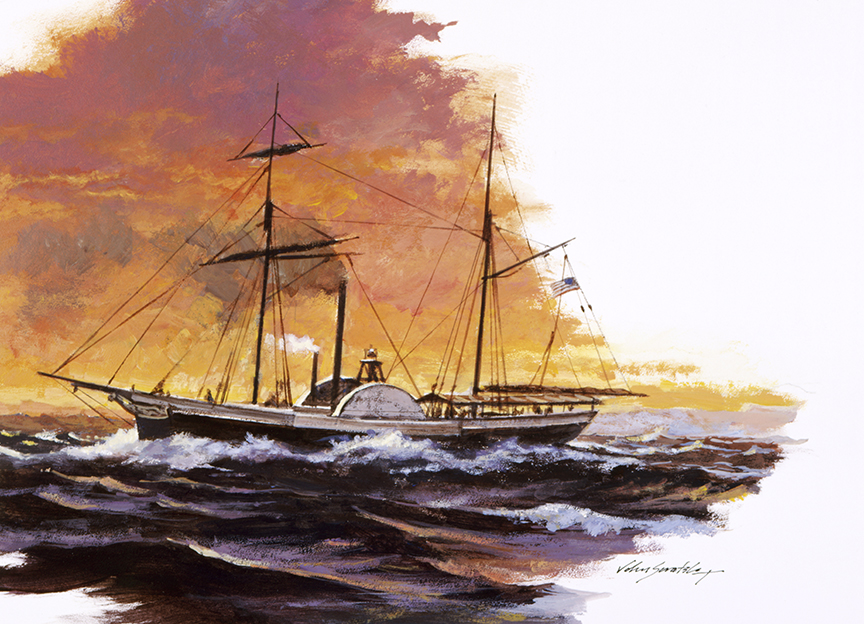 WRSH – Steamboat – Walk in the Water 1818 by John Swatsley B11872 © Wind River Studios Holdings, LLC