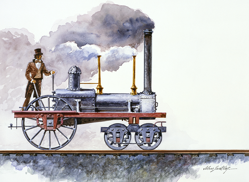 WRSH – Trains – Brother Jonathan Locomotive II by John Swatsley B10187 © Wind River Studios Holdings, LLC