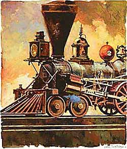 WRSH – Trains – Canadian Steam Locomotive by John Swatsley B08329 © Wind River Studios Holdings, LLC