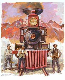 WRSH – Trains – Countess of Dufferin with Workers by John Swatsley B08992 © Wind River Studios Holdings, LLC