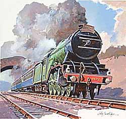 WRSH – Trains – Flying Scotsman Locomotive by John Swatsley B08644 © Wind River Studios Holdings, LLC