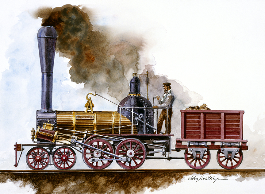 WRSH – Trains – Gowan and Marx Locomotive II by John Swatsley B10489 © Wind River Studios Holdings, LLC