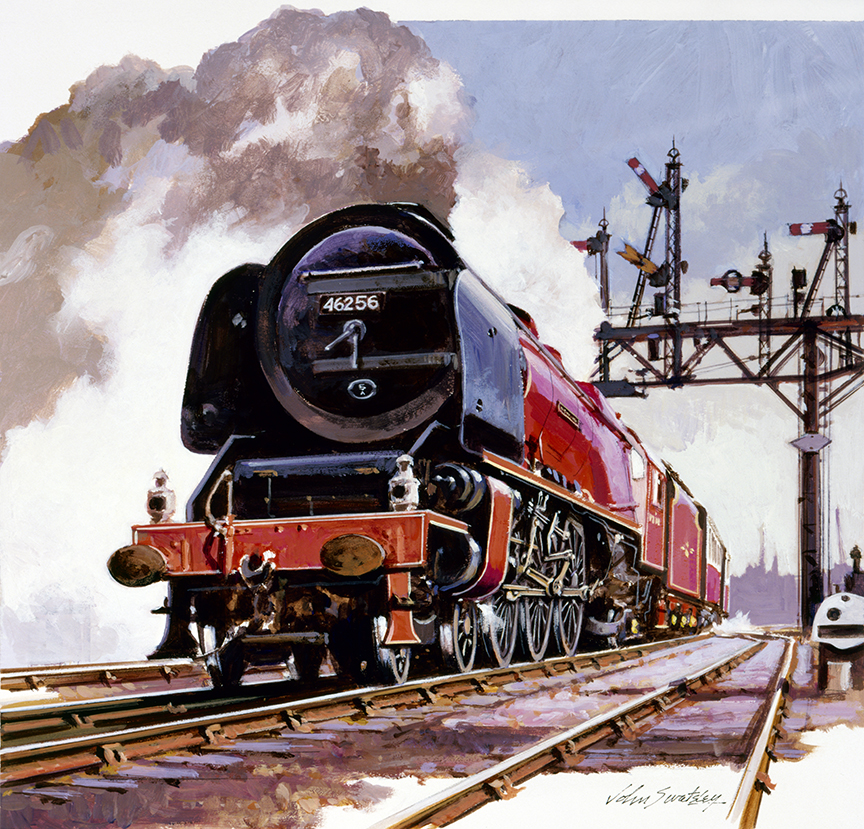 WRSH – Trains – Princess Coronation Class Locomotive by John Swatsley B08645 © Wind River Studios Holdings, LLC