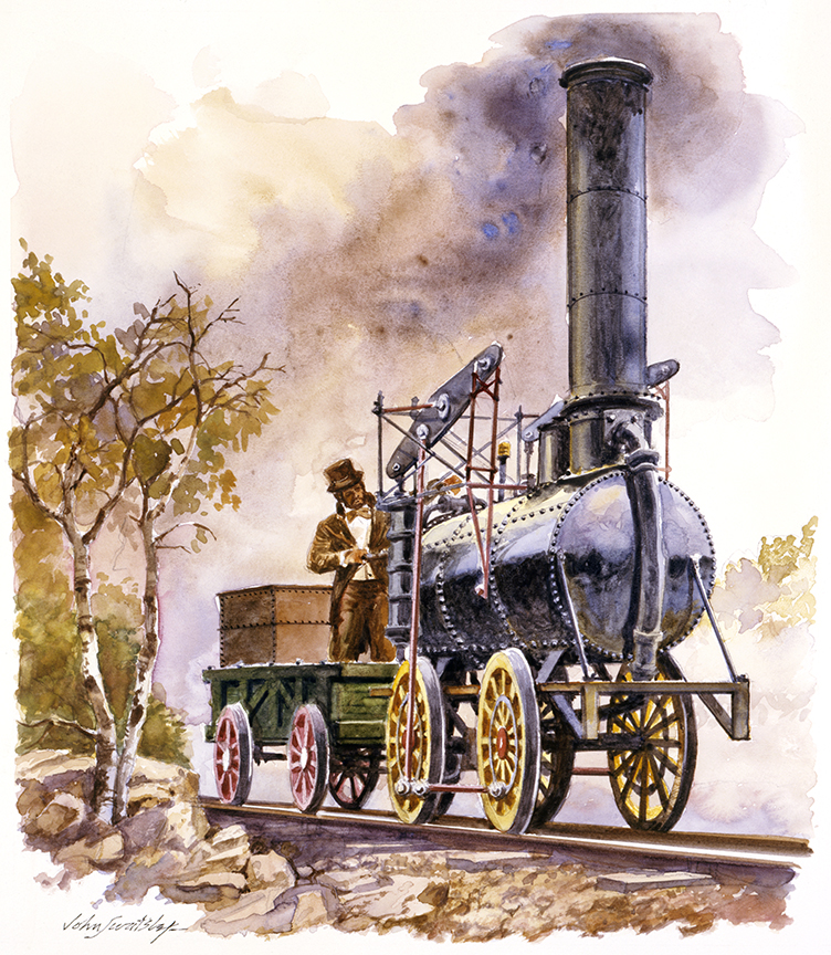 WRSH – Trains – Stourbridge Lion Locomotive by John Swatsley B10098 © Wind River Studios Holdings, LLC