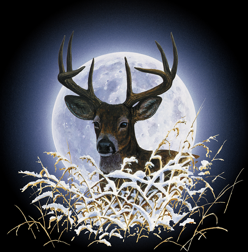 ABH – 4Animals, Black, Deer 00425 © Art Brands Holdings, LLC