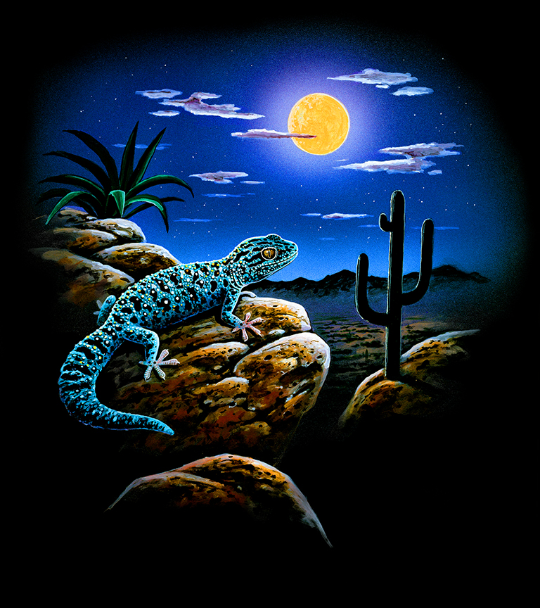 ABH – 4Animals, Black, Gecko 00057 © Art Brands Holdings, LLC