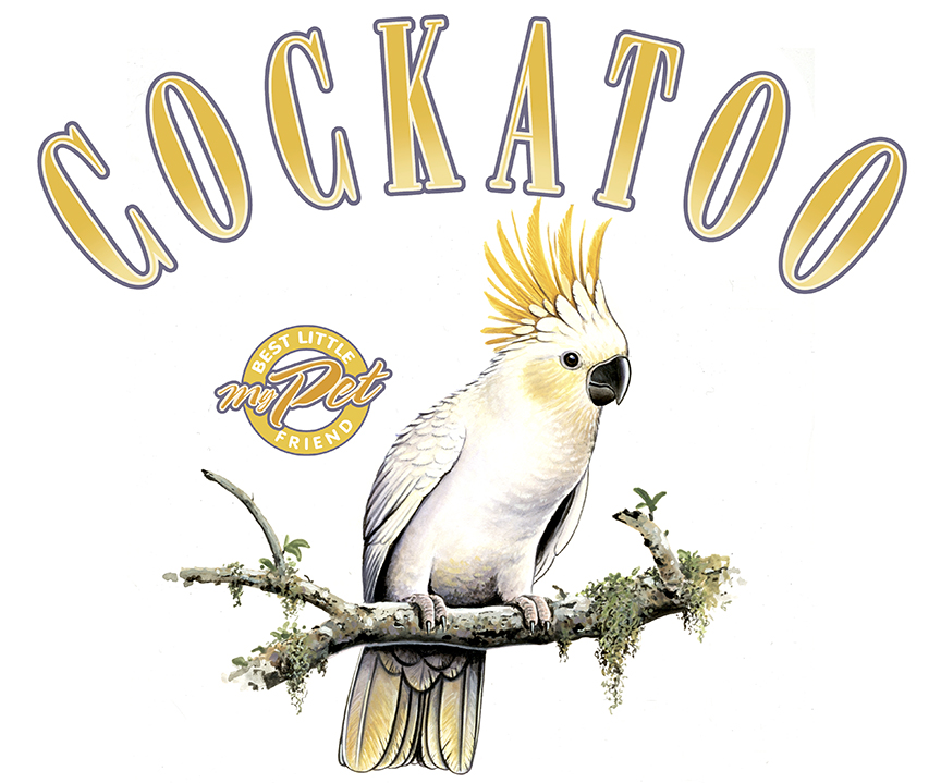 ABH – 4Animals, Words, Cockatoo 03549 © Art Brands Holdings, LLC