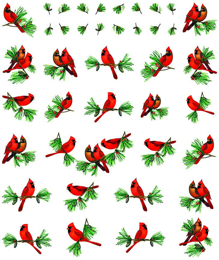 ABH – 6Songbirds, Cardinals 10403 © Art Brands Holdings, LLC