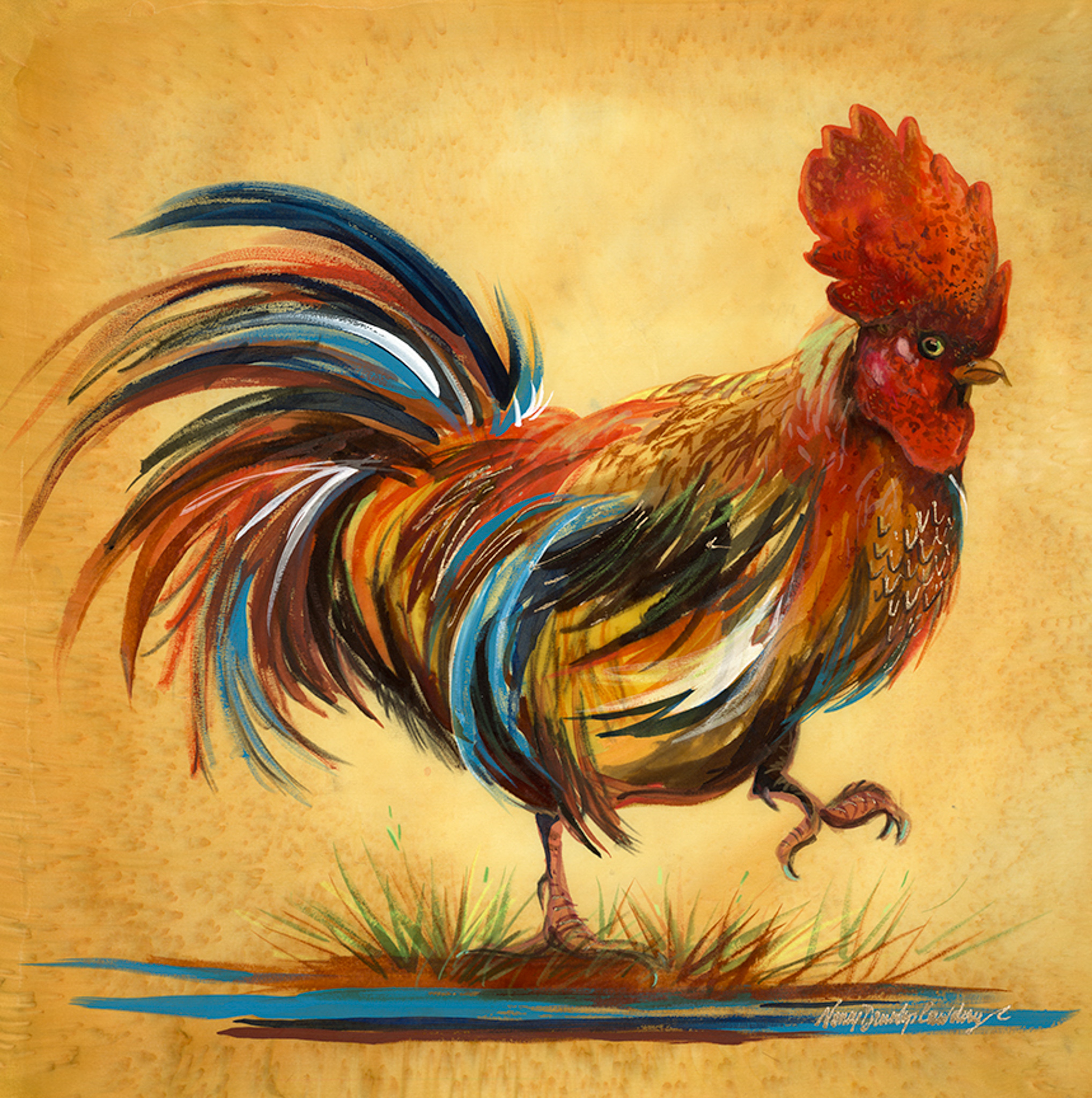NDC – Rooster Booster © Nancy Dunlop Cawdrey