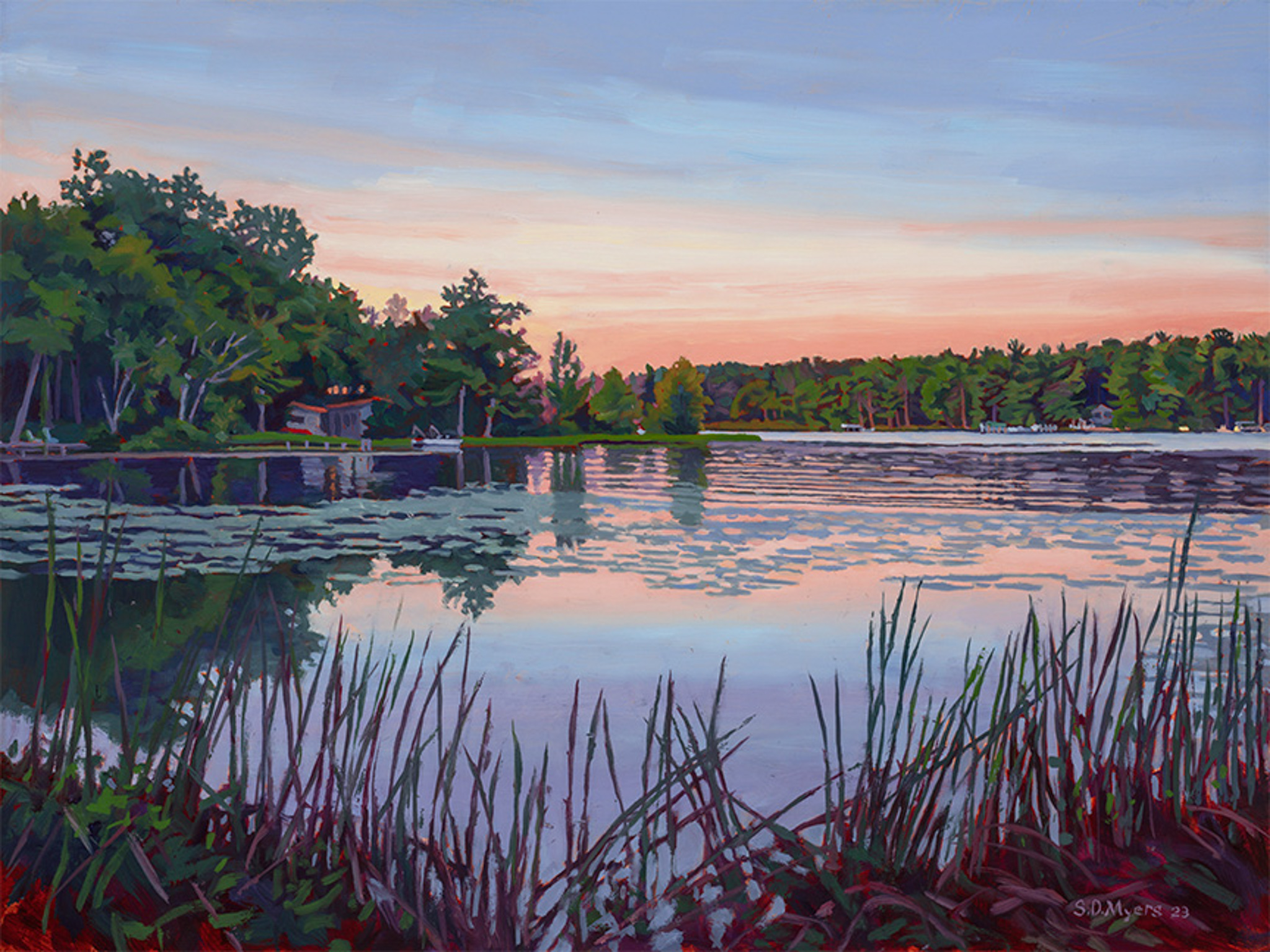SM – Twilight on Long Lake © Stan Myers