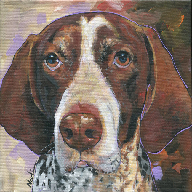 NS – Dogs, German Shorthaired Pointer – 21-269 Lily 10×10 © Nadi Spencer
