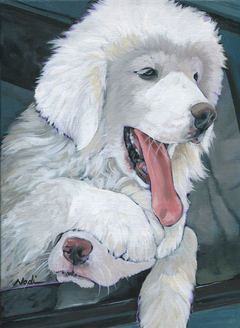 NS – Dogs, Great Pyrenees – 19-37 Pyr Pups 12×9 © Nadi Spencer