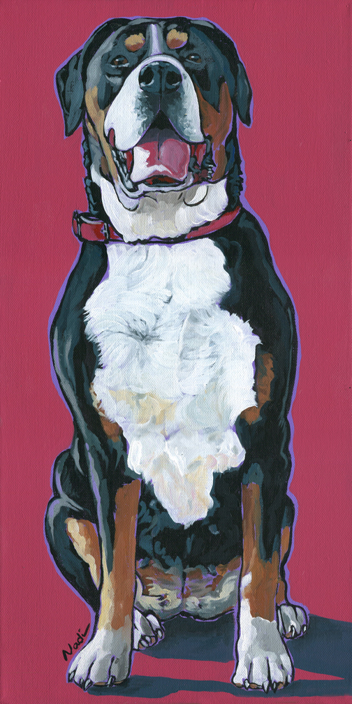 NS – Dogs, Greater Swiss Mountain Dog – 14-194 Darby 20×10 © Nadi Spencer