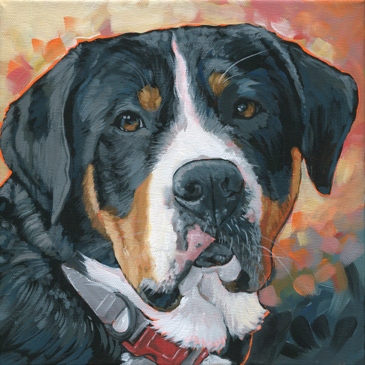 NS – Dogs, Greater Swiss Mountain Dog – 17-255 Legacy 10×10 © Nadi Spencer