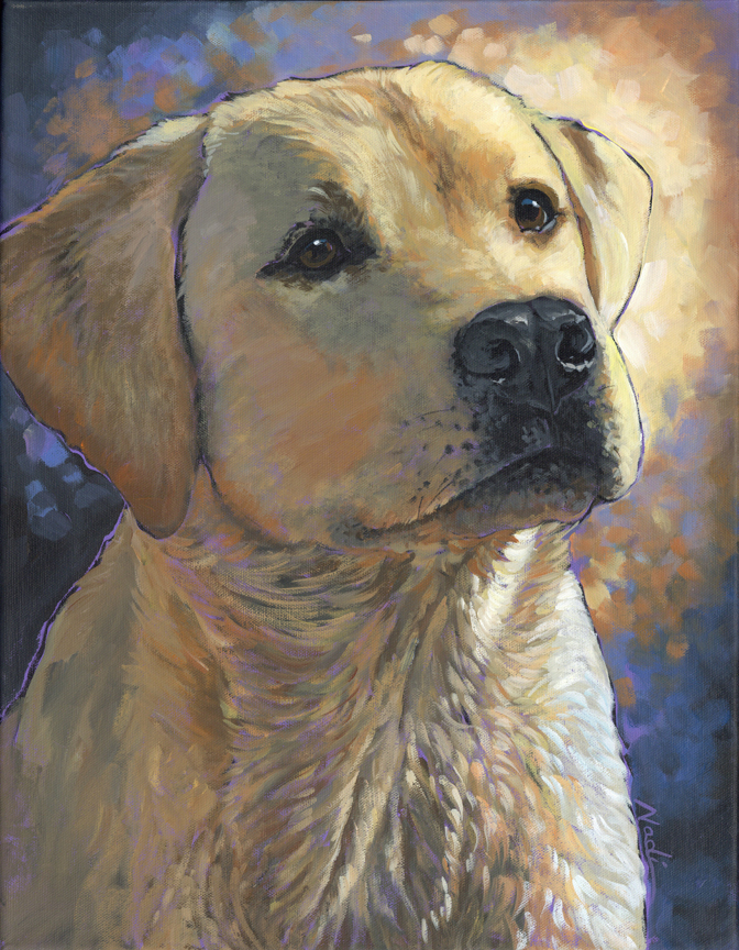 NS – Dogs, Labrador Retriever – 22-145 Cork 18×14 © Nadi Spencer