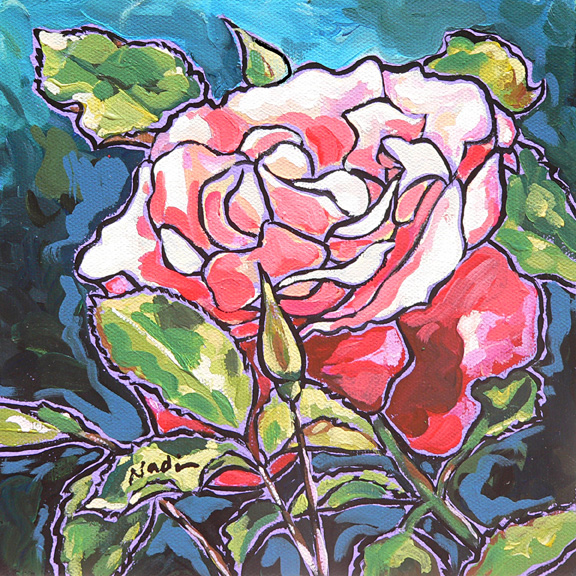 NS – Floral – 12-56 Rose 8×8 © Nadi Spencer
