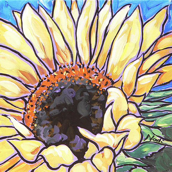 NS – Floral – 13-11 Sunflower #4, 8×8 © Nadi Spencer