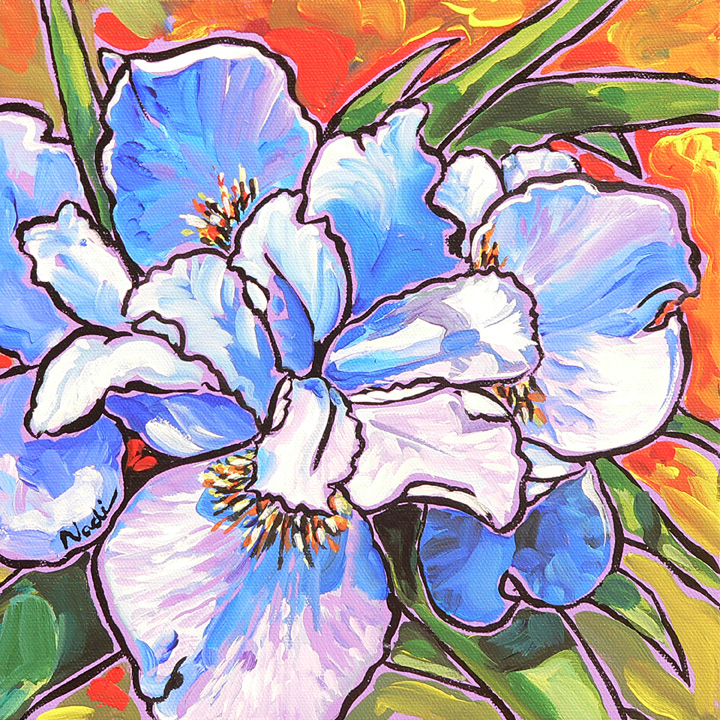 NS – Floral – 13-23 Iris #3, 10×10 © Nadi Spencer