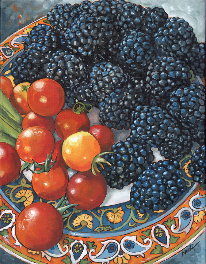 NS – Fruits and Veggies – 23-44 Blackberries 18×14 © Nadi Spencer